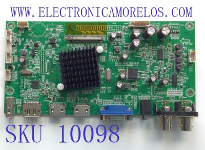 MAIN PARA MONITOR WREN / NUMERO DE PARTE 900-00-00261 / MSD3458-UDHHVABB V1.2 / 200831010119801544 / PANEL HV430QUB-N4E(N) / MODELO GVM43-0-3016-B	
